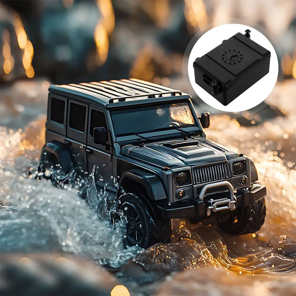 2Pcs Rc Receiver Protector Box Waterproof Plastic Case for 1:10 Crawler Car Electronic Equipment Dustproof Radio Receiver Shield