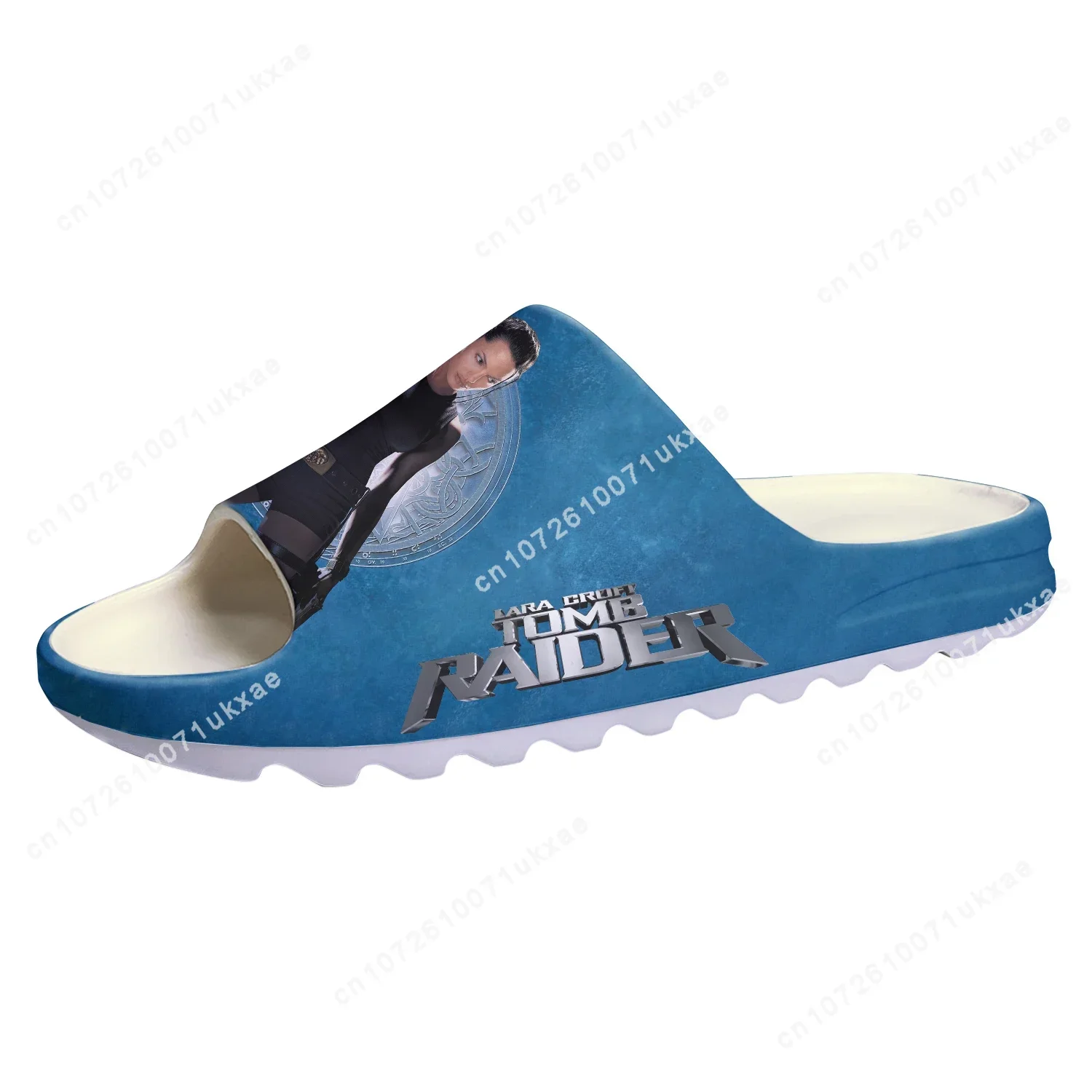 Lara Croft Tomb Raider Soft Sole Sllipers Home Clogs Customized Step On Water Shoes Mens Womens Teenager Step in Sandals