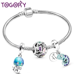 Silver Plated Chameleon Charm Bracelets 2024 New Beads Bracelet Bangles For Women Girlfriend Kids Jewelry Gift Special Offer
