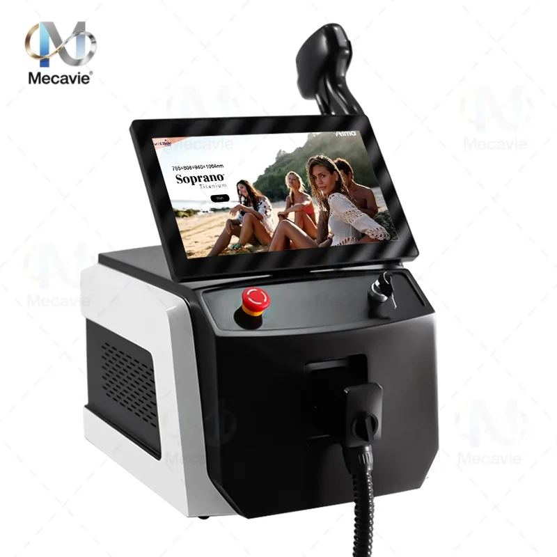 5 Wavelength 755nm 808nm 830nm 940nm 1064nm FAC Diode Laser Hair Removal Machine 5000W 10 Bars Ice Point Sapphire Cooling Perman