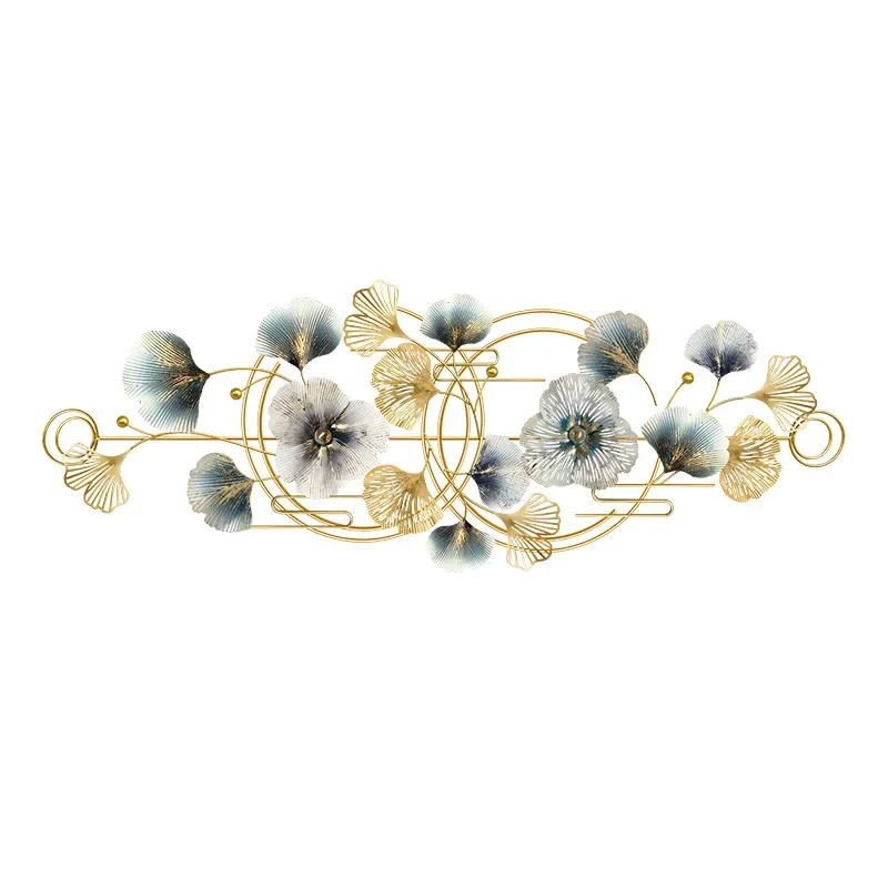 Ginkgo Blad Moderne Minimalistische Meubels Ijzeren Metalen Wanddecoratie Club Wanddecoraties Achtergrond Hanger Woondecoratie - afbeelding 2