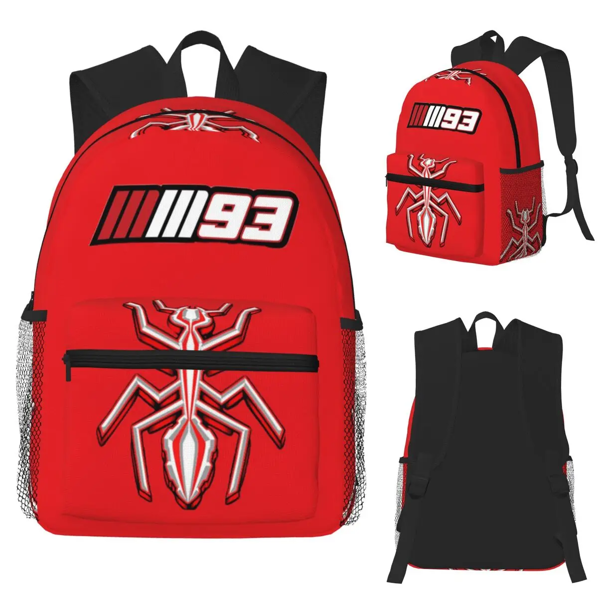 

Motorcycle Racing Marqueze Student Backpack School Bag Hiking Travel Daypack for Boys Girls Fashion Bookbag Shoulder Bags