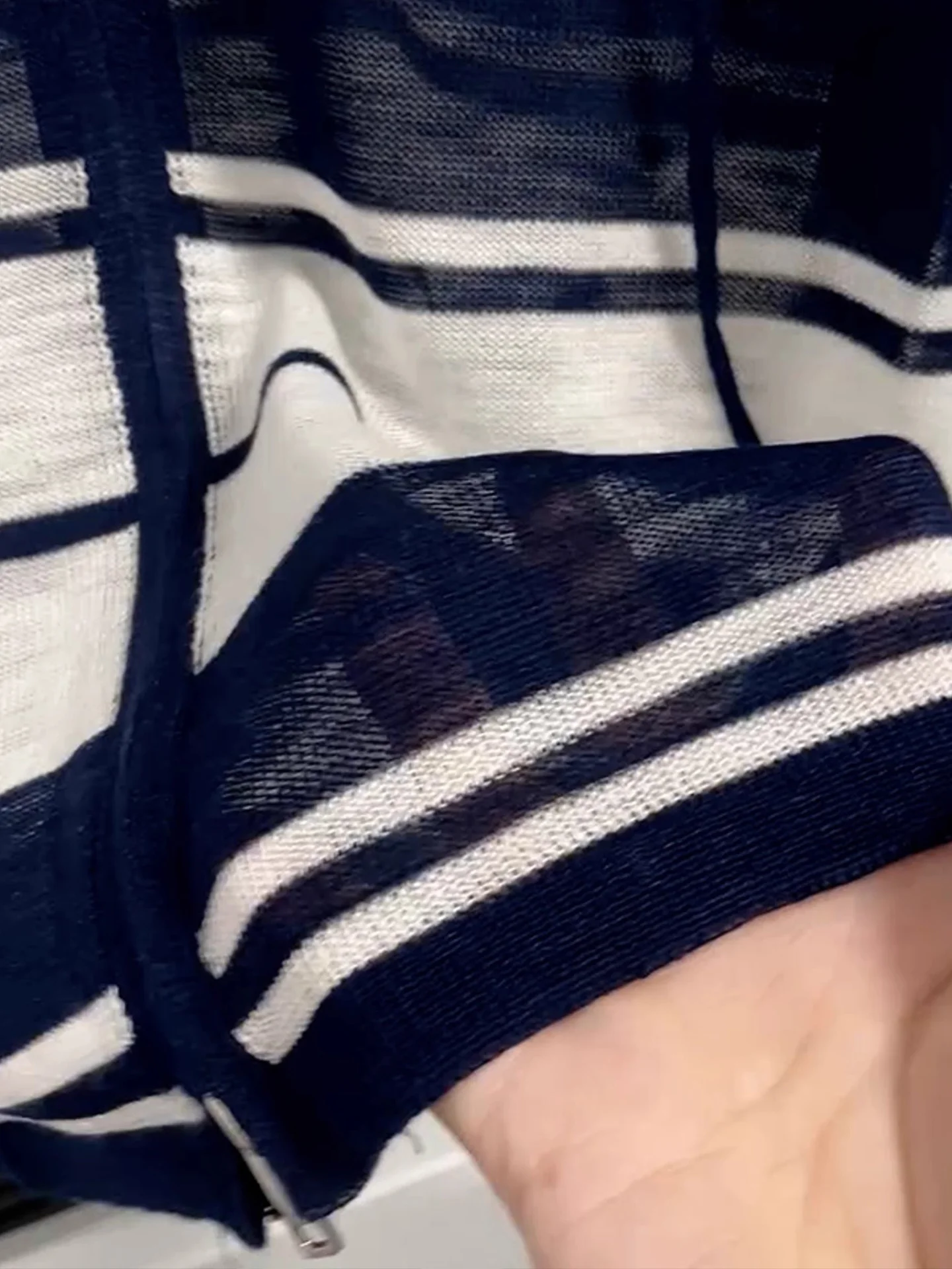 Свободный длинный све с капюшоном на молнии и защитой от солнца, вязаный топ в полоску, цветная блузка, женская летняя модная верхняя одежда, футболка