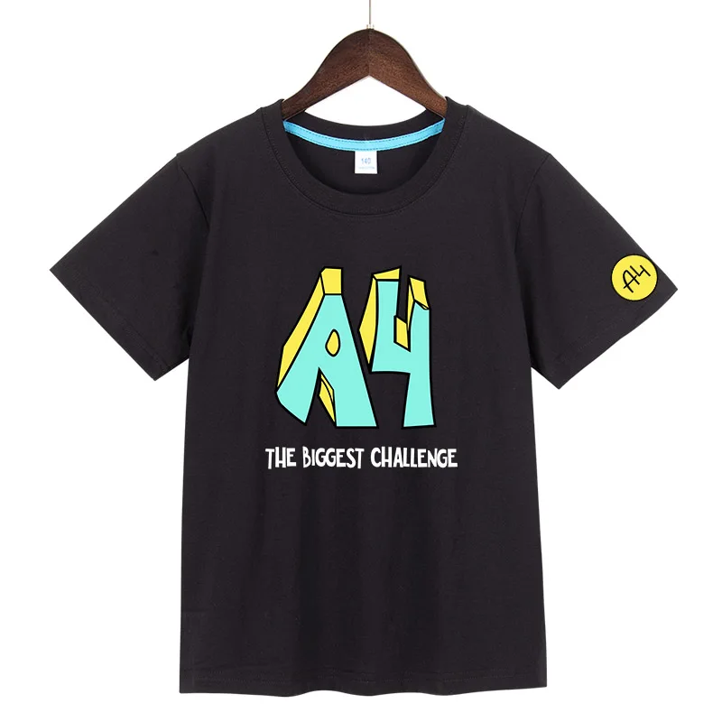 Merch A4 Donuts Print Boy Girl Tshirt vlad a4 Soft Comfortable Child Short Sleeve T-Shirt Cotton Kids Tees for Daily Casual Wear