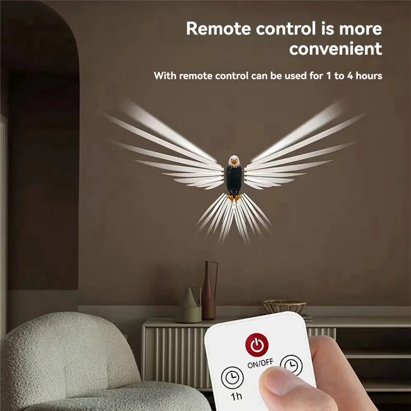 

A44Z-Xmas Настенный светильник Bald Eagle Настенный светильник Современная креативная атмосфера Бра Свет с дистанционным управлением