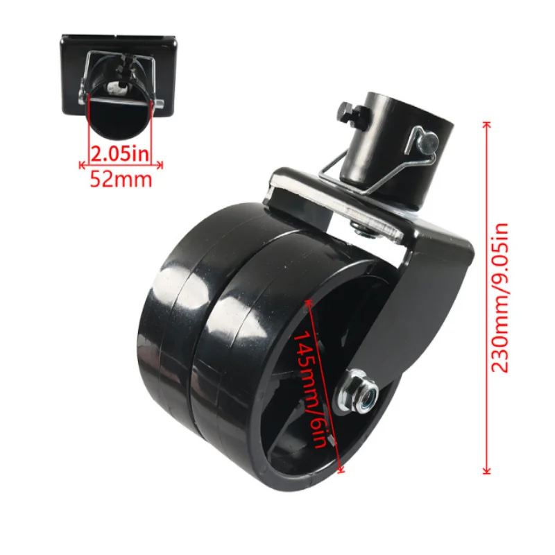 ISURE MARINE 6-Inch Double Wheel Jack Rotating Wheel Trailer Jack Wheel RV Double Wheel Jack Suitable For RV Trailer