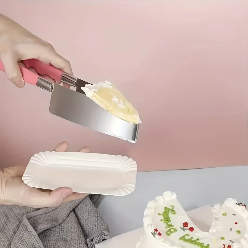 One Piece, Stainless Steel Cake Slicer - Creative Cake Slicer, Pastry Slicer, Pizza Pie Slicer - Convenient Kitchen Tool
