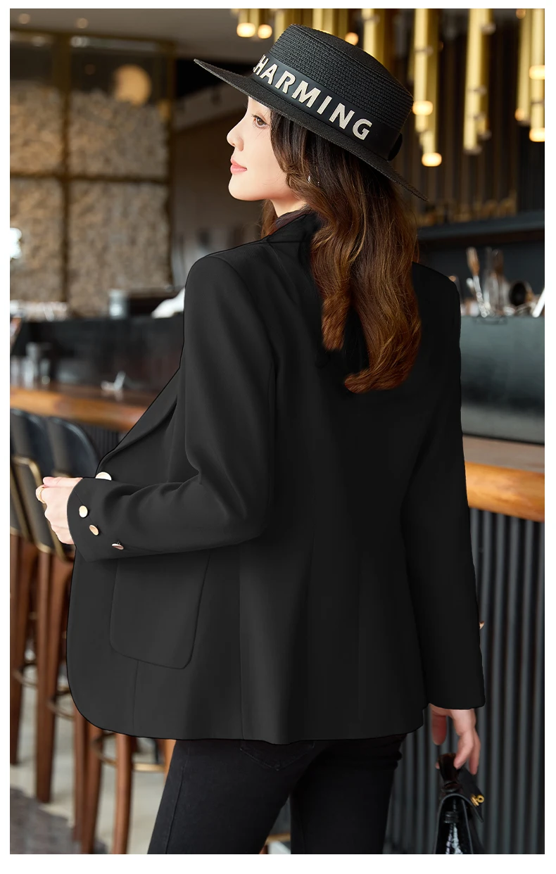 Alyssa Fashionable professional women's clothing, high-quality suit jacket, elegant temperament. Soft and comfortable. New 2025