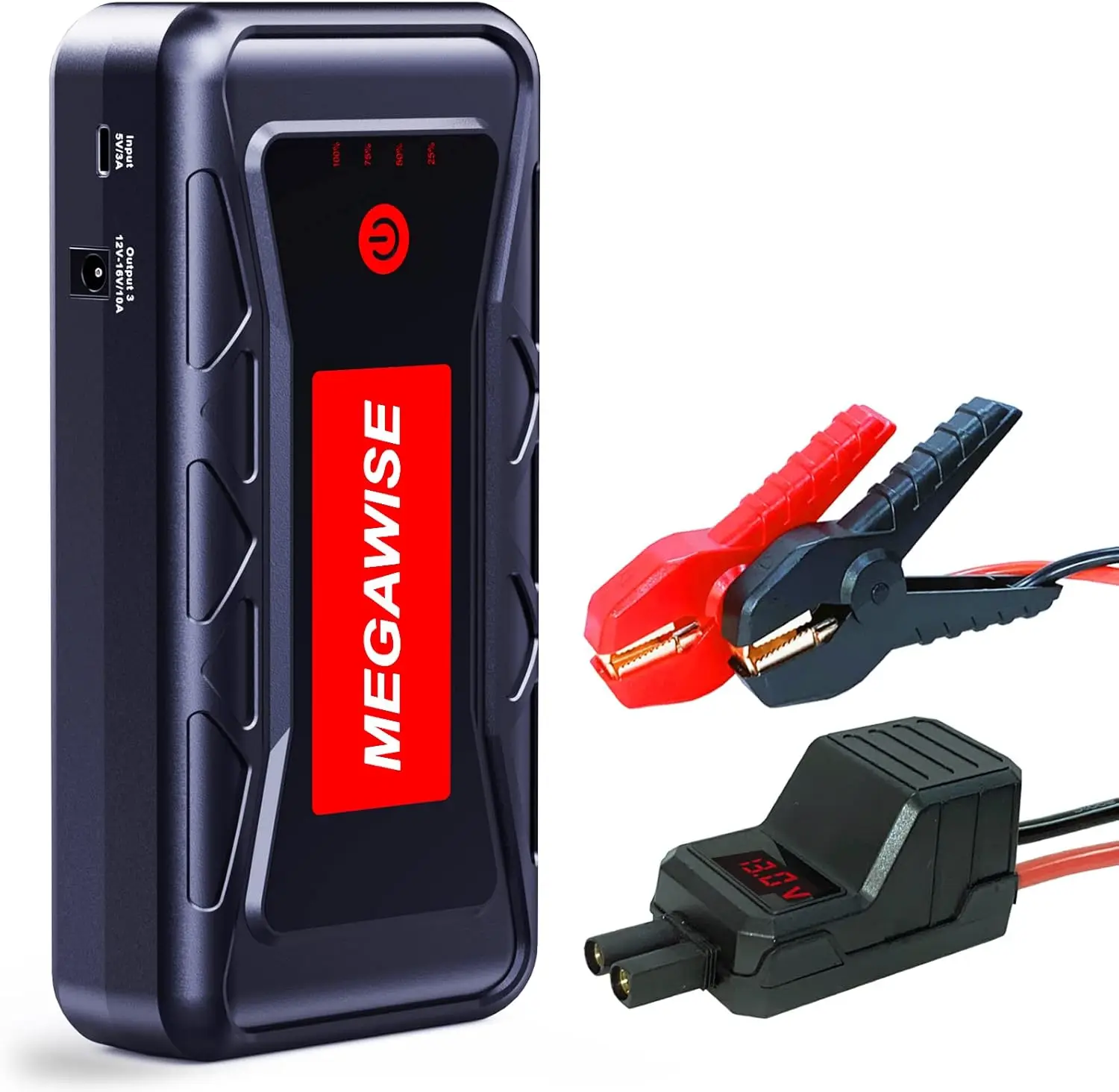 

2500A Peak 21800mAh Car Jump Starter 12V Portable Battery Booster with Dual USB