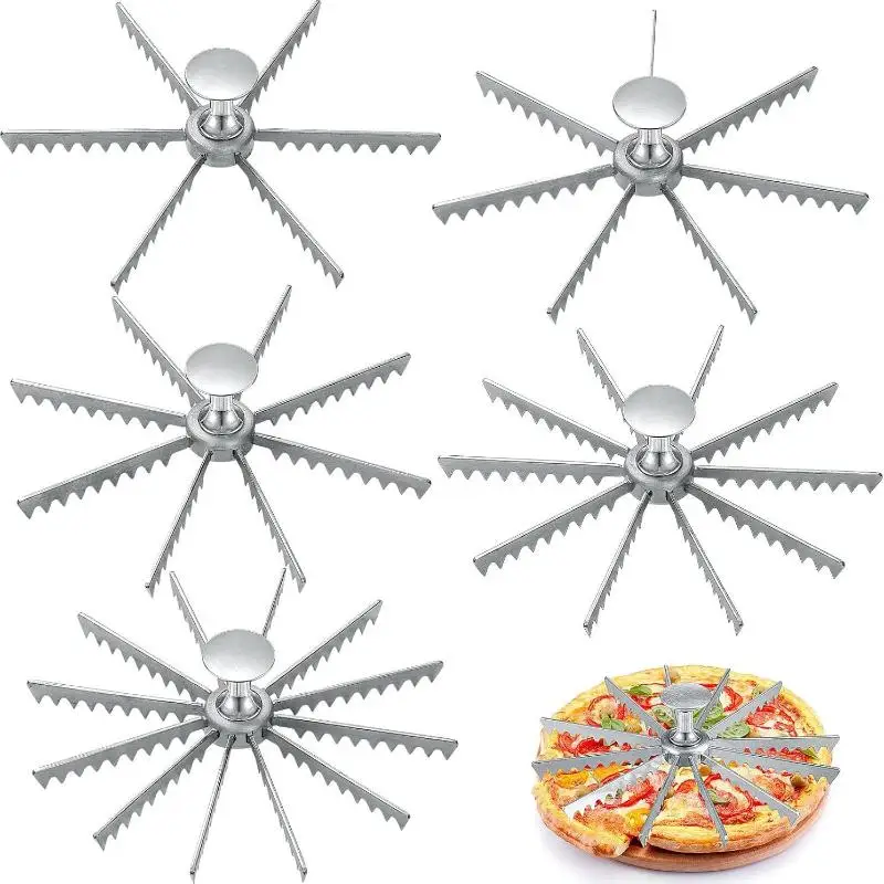 【MA】Aluminum Alloy Pizza Slicer Sharp Blades Food Grade Material For Home Kitchen Baking Pizza Making view 3