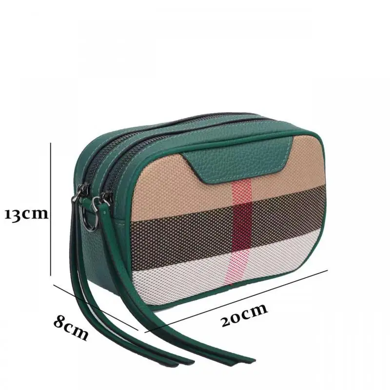 Imagem -04 - Bolsa de Câmera de Couro Genuíno para Mulheres Bolsas de Ombro Crossbody de Luxo Messebger Canvas Bolsas de Designer de Marca Bolsas Quadradas Pretas Moda