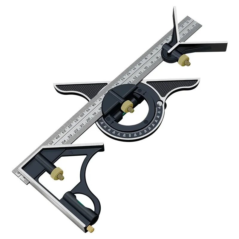 Heavy Duty 300mm Adjustable Angle Ruler | Stainless Steel Multi-function Woodworking Measuring Tool
