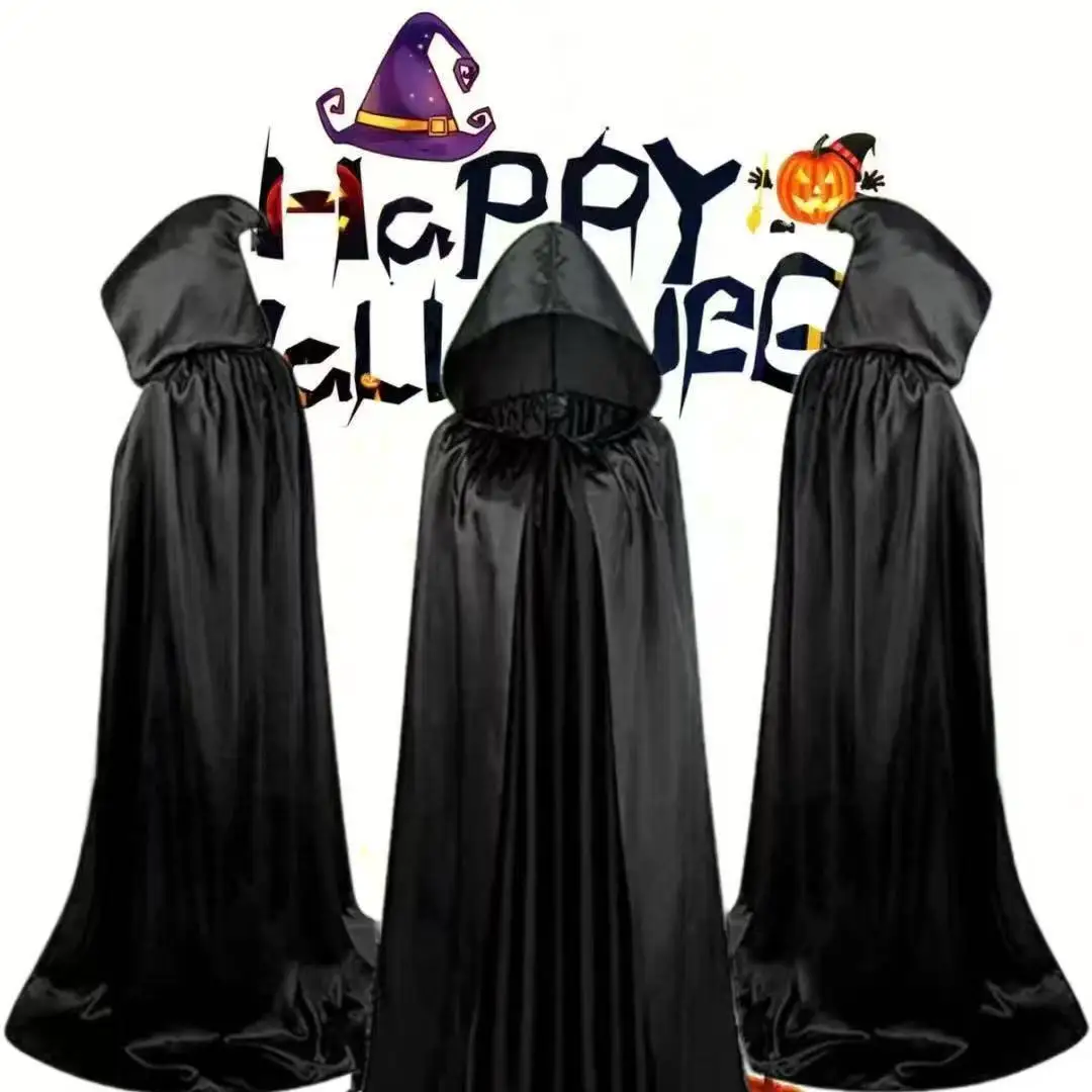 

Bla Death God Robe loween Costume Adult Cloak Prop with Hat Ghost Festival Adult Bla Cloak Costume loween Outfit
