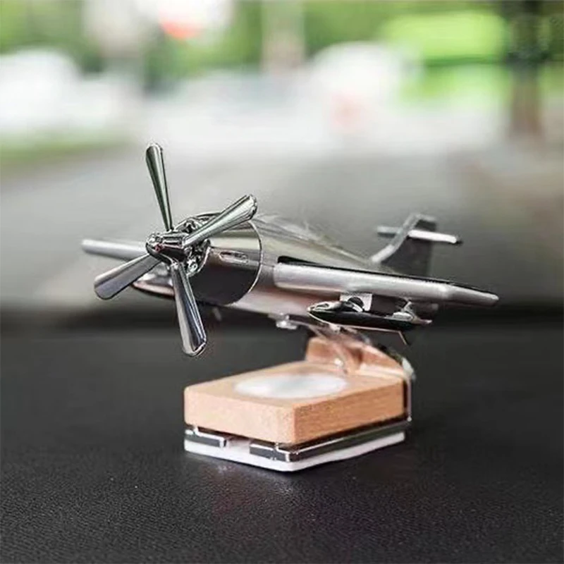 Car Air Freshener Solar Aircraft Decoration Mini Car Perfume Air Freshener Fragrance Car Airplane Ornament Car Accessories