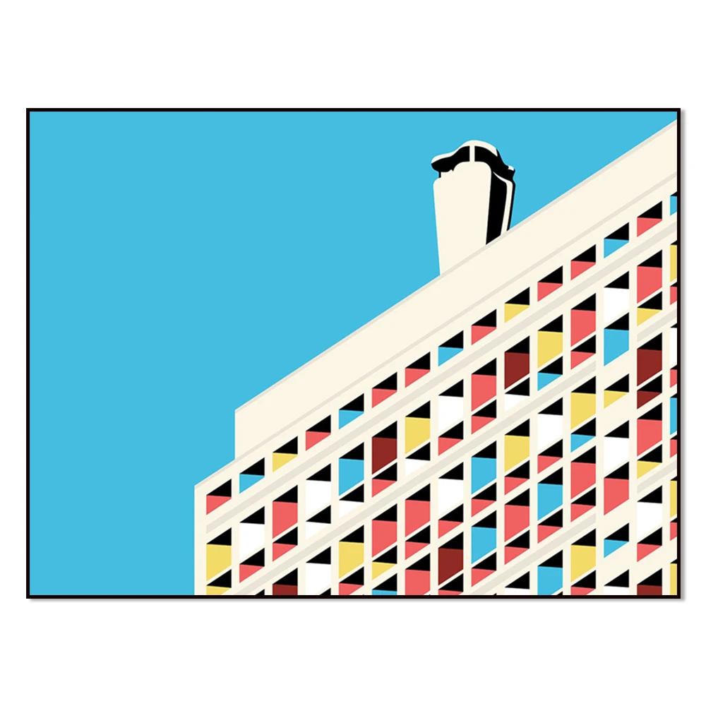 Housing Unit Poster - Cité Radieuse by Le Corbusier