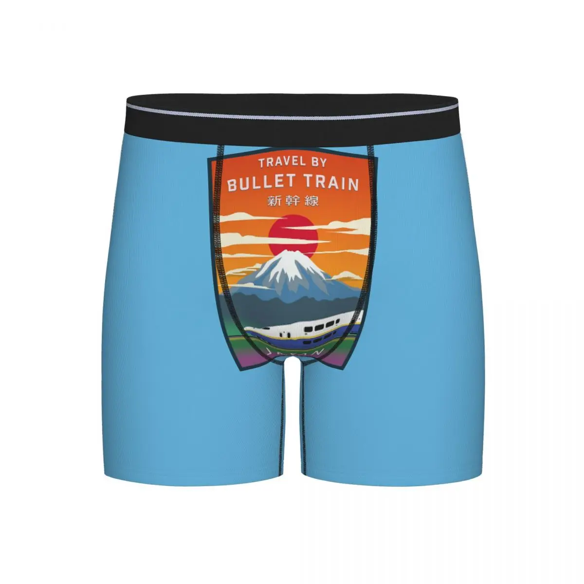 

Длинные трусы-боксеры, шорты, японские трусы-боксеры Shinkansen Bullet Trains, мужское вентилируемое нижнее белье для мужчин, подарки бойфренду