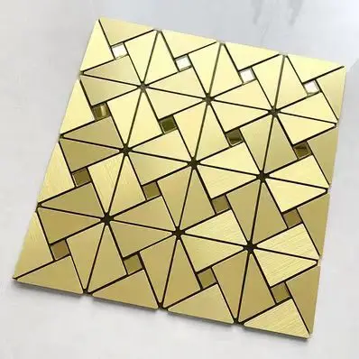Metalen wandpanelen zelfklevende Alcobond mozaïektegels voor tv-functie muur keuken backsplash decor - afbeelding 1