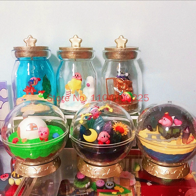 

Re-Ment Kirby Crystal Ball Terrarium Miniature Scene Luxury Memory Landscape Ornament Figure Model Toys Desktop Decor Collectors