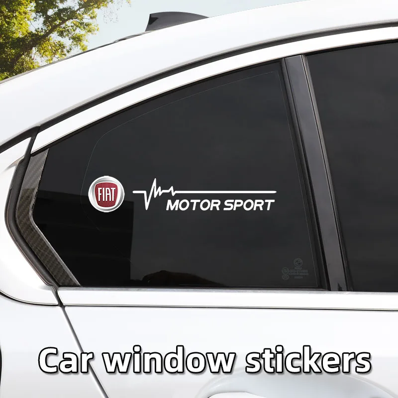 2 Stücke Auto Fenster Aufkleber Auto Glas Dekoration Aufkleber ﻿ Für Fiat Abarth 500Tipo FR Panda Argo Freemont Viaggio Bravo Punto