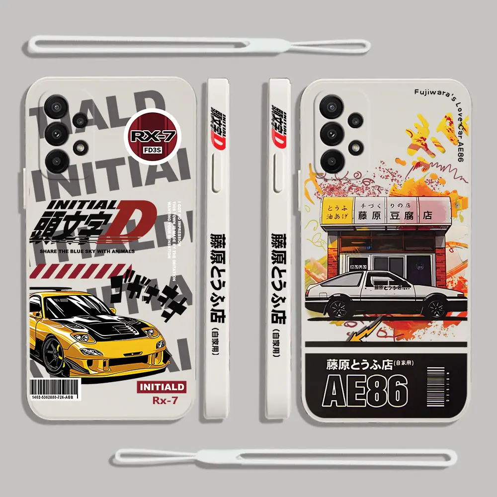 Anime Initial D AE86 Phone Case For Xiaomi Mi 13 12 12T 12S 11 11T Ultra 10 10T 9 9T 9SE 8 Pro Lite 5G Liquid Silicone Cover