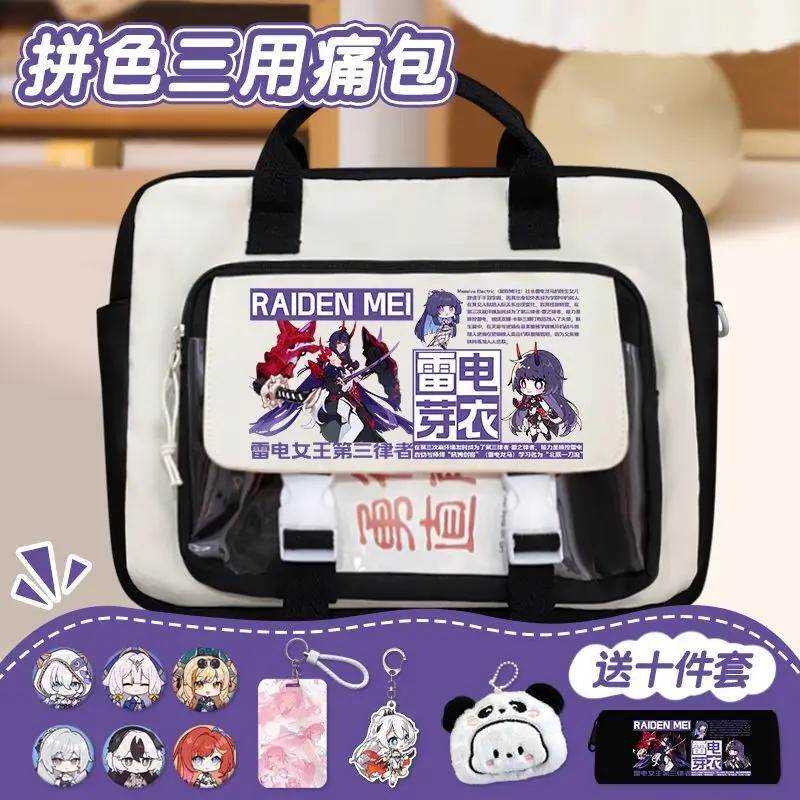 Honkai Impact 3Rd Backpack Large Capacity Middle Girls Laptop Bag For Boys Elementary School Students Anime Merchandise Anime