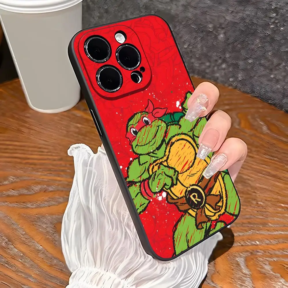 TV-51 Mutants Ninjas Turtles Phone Case for 15 Pro Max iphone 14 16 Pro Max 12 15 Plus 13 Pro 11 Xr X Xs 8 7 Plus Silicone Cover