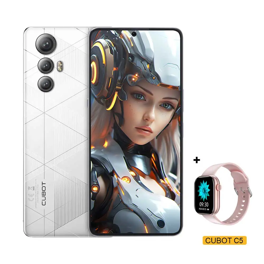 【CUBOT】MAX5 5G ホワイト 12GB+256GB（新品）ゲーミング 5G Smartphone CUBOT MAX 5, Dimensity 8200 4nm 3.1GHz, 6.95-inch