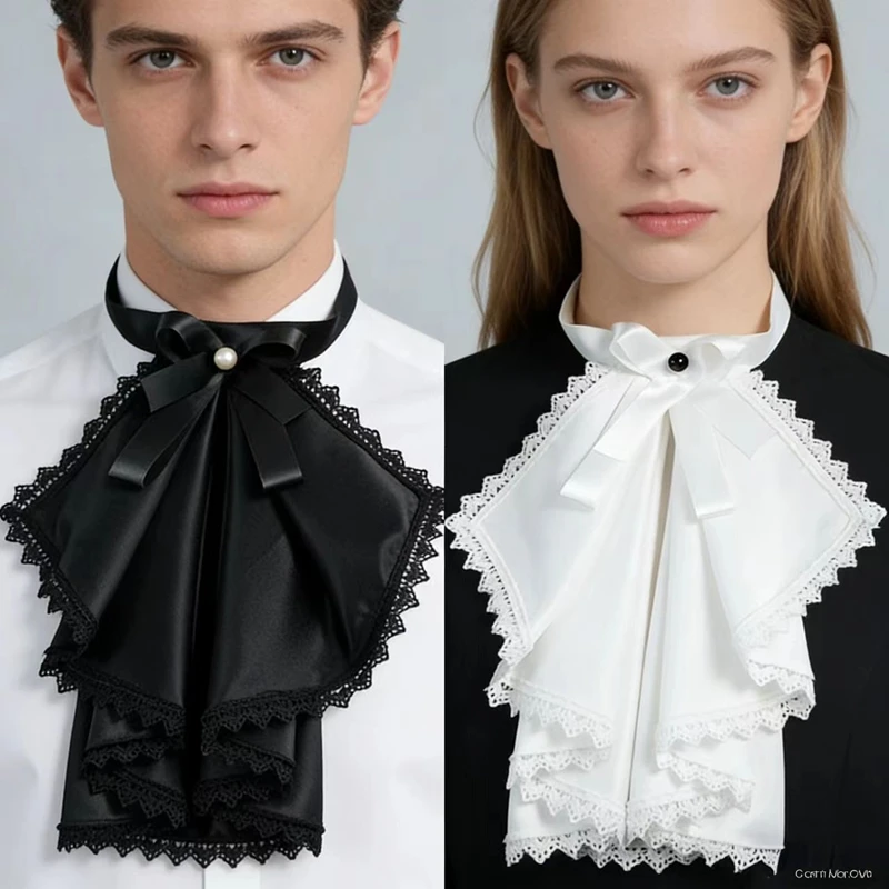 Kép 3: Multi-layer bowtie Lecsavarható Bűvészkellék Csőbilincs Feldörgöl Ing dekor neckwear Lolita cosplay Első lépés accessor