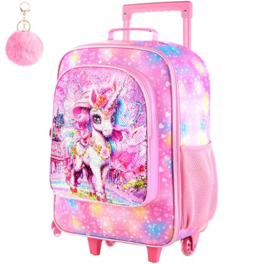 

Girls Luggage, 18" Carry on Suitcase With Wheels, Suitcases for Toddler