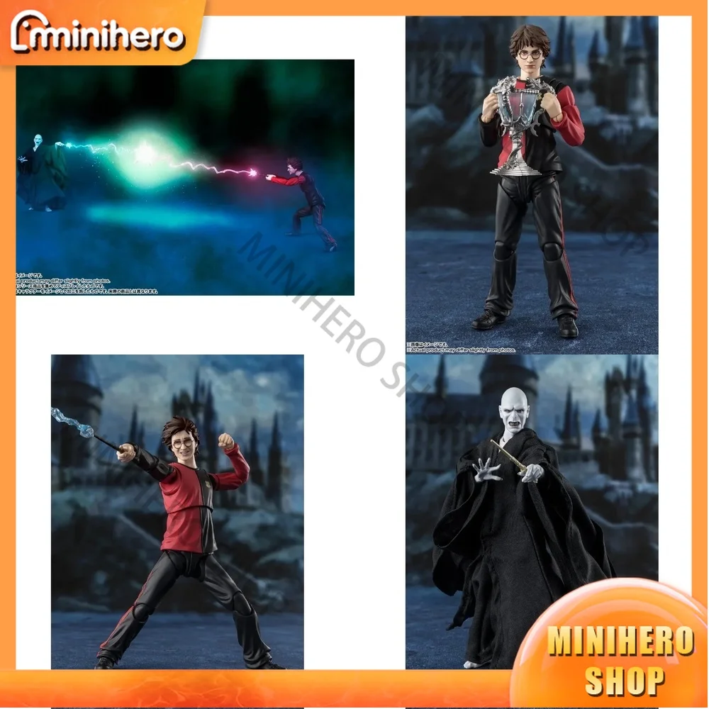 Figura de acción coleccionable auténtica de Bandai S.H.Figuarts, Harry Potter, Lord Voldemort del Vaso de Fuego, juguete de regalo