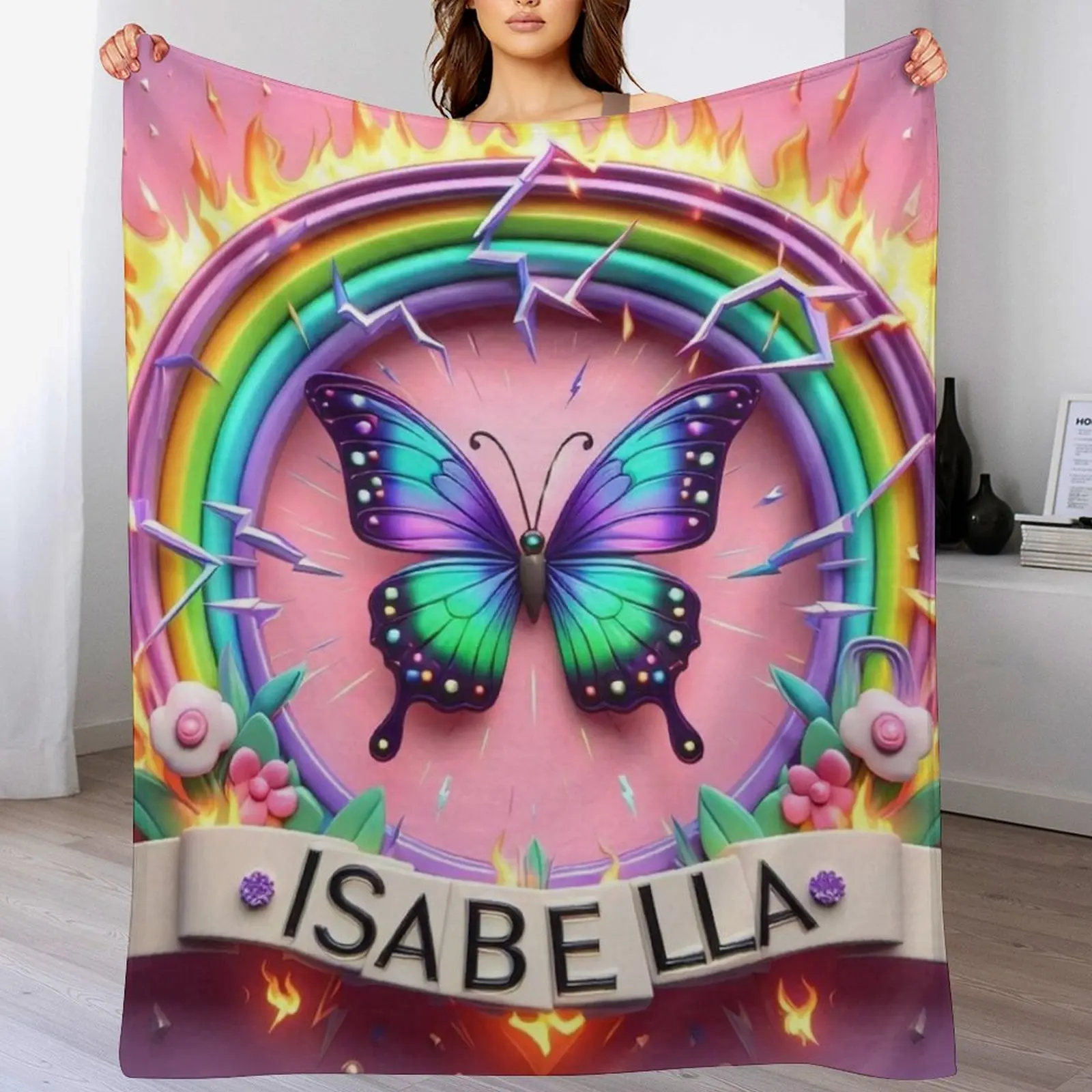 

Isabella Throw Blanket for winter Soft Beds Blankets