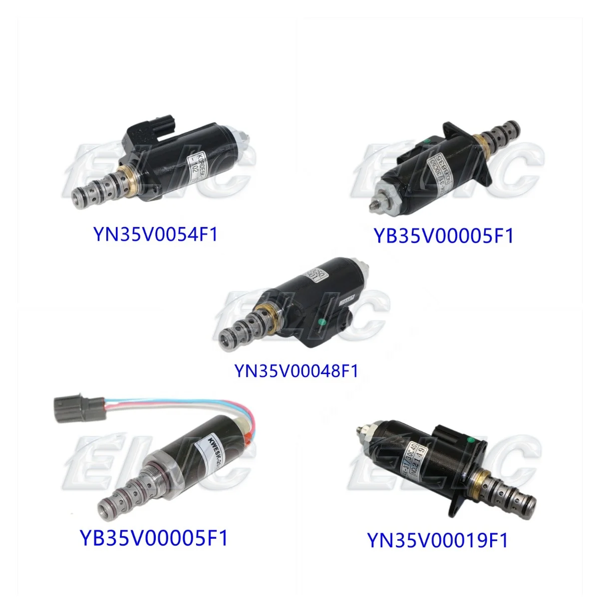 YB35V00005F1 YN35V00020F1 YN35V00019F1 Excavator Solenoid Valve YN35V00050F1 YN35V00048F1 YN35V00051F1 For Kobelco