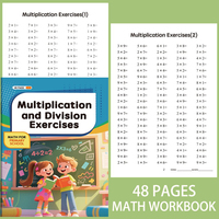 48 Pages 99 Times Multiplication Division Exercise Book Early Childhood Connections Special Training in Mathematics Book