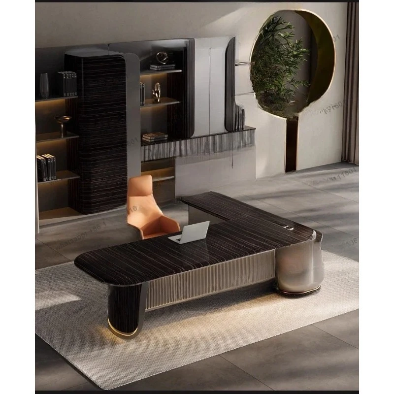Q Boss table  light luxury modern chairperson's office large desk