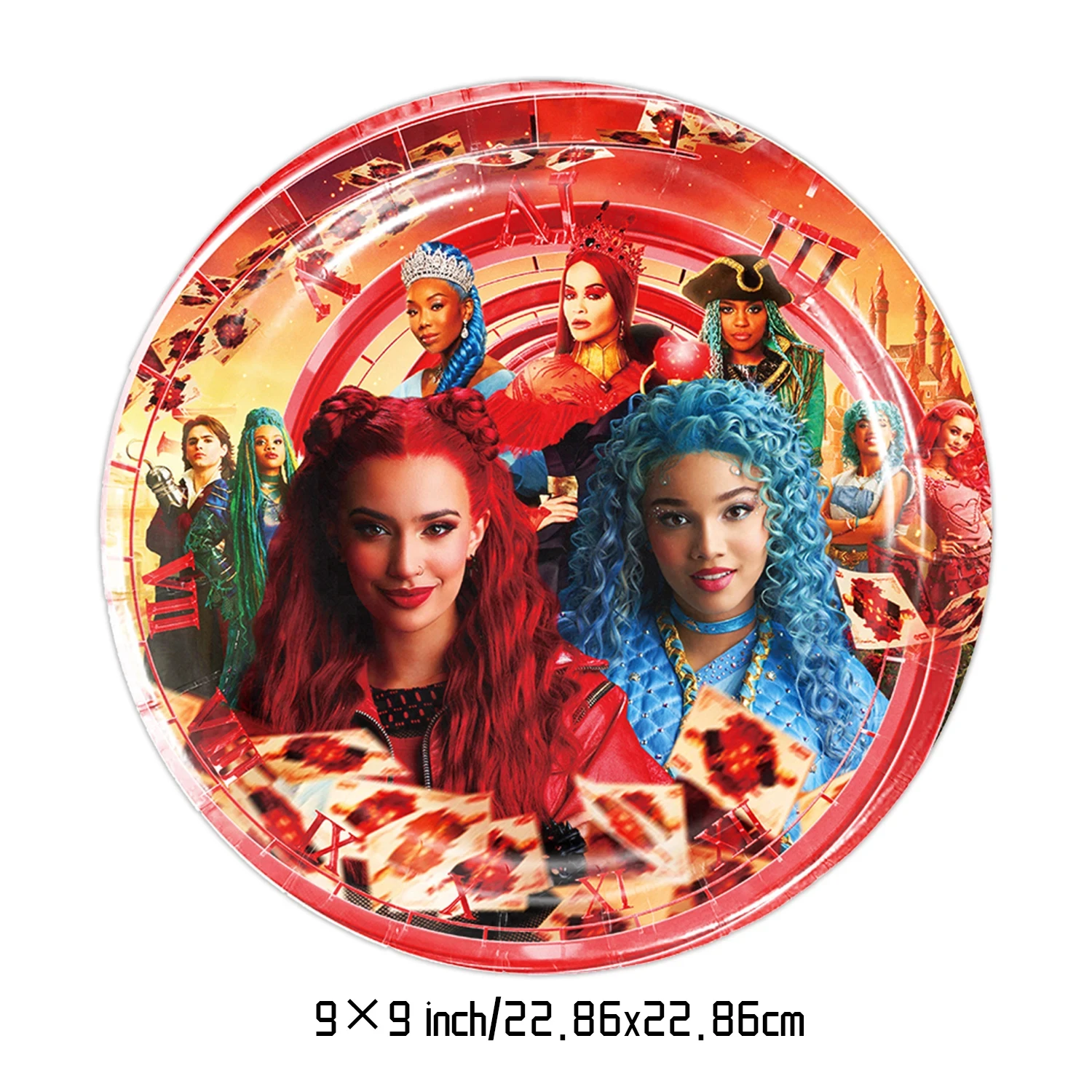 Disney Descendants The Rise of Red Dekoracja urodzinowa Zastawa stołowa Balony Papierowy talerz Serwetki Baby Shower Party Supplies