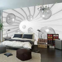 Modern 3D Stereoscopic Ball Mural Wallpaper Living Room Study Background Wall Painting Space Extension Wall Papers For Wall 3 D 2