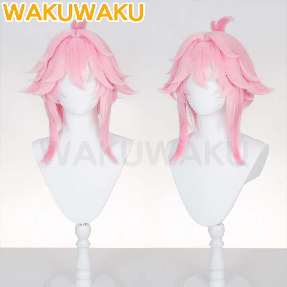 

Evanescia Wig Game Honkai: Star Rail Cosplay Wig WakuWaku HSR Women Pink Hair Evanescia Cospla Wig Halloween