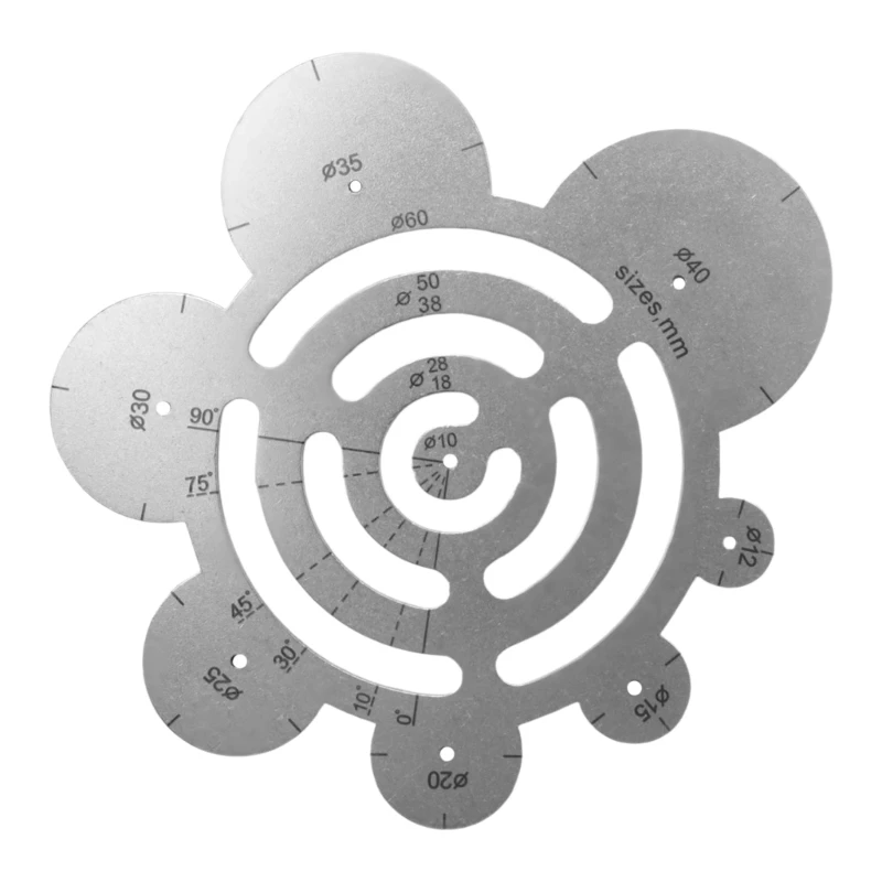 Leathers Cutting Tool Metal Circle Template for Leathers Project Leathers Craft Dropship