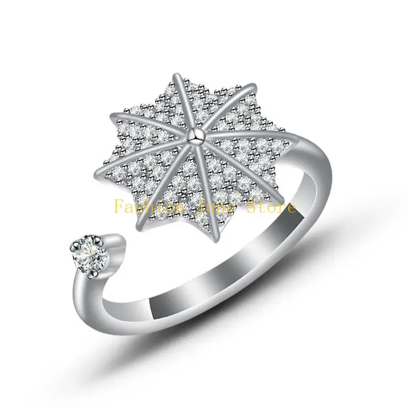 N5KA Anxiety Ring for Women Spinner Stress Worry Rings Spinning Rings Meditation Anti-Anxiety Calming Worry Stress