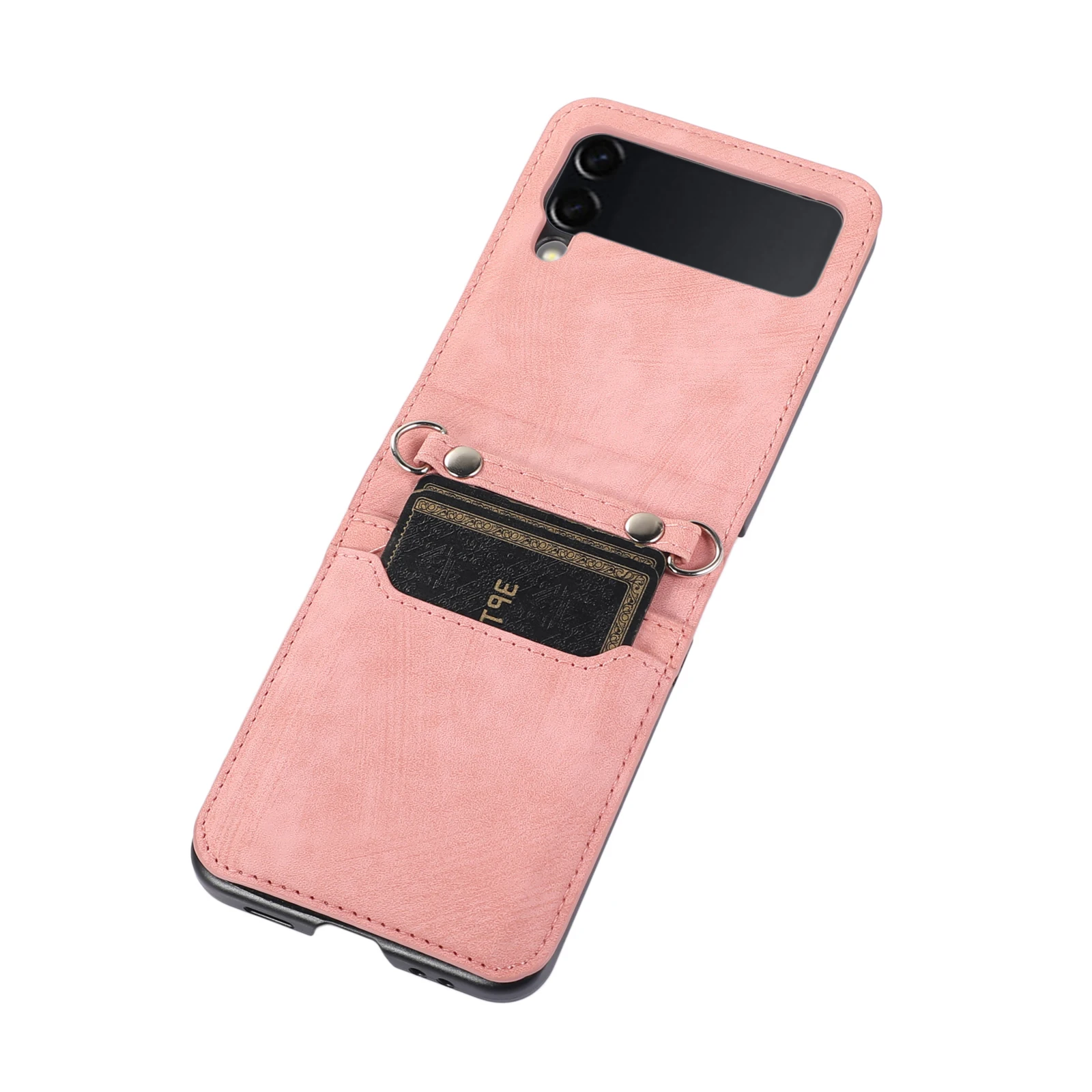 Lanyard Crossbody Wallet Leather Case For Samsung Galaxy Z Flip 7 FE 6 5 4 3 5G Card Slot Shockproof flip5 Protect Shell Cover
