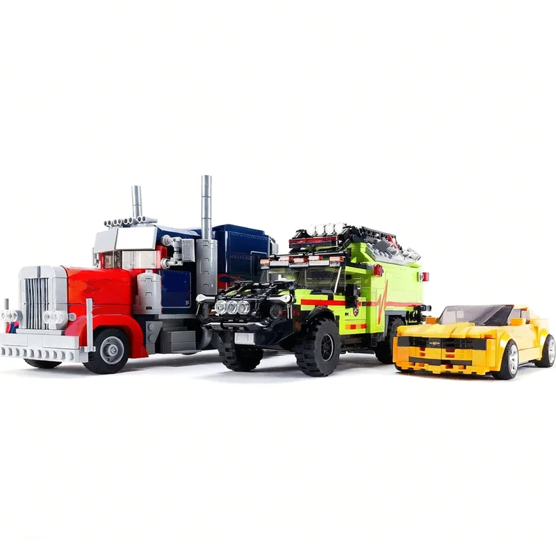 2064pcs MOC Transformers Bundle Optimus Prime City Champions Model Building Blocks Christmas Gift Construction Toys Education