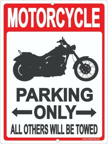 Motorcycle Parking Only Sign 9