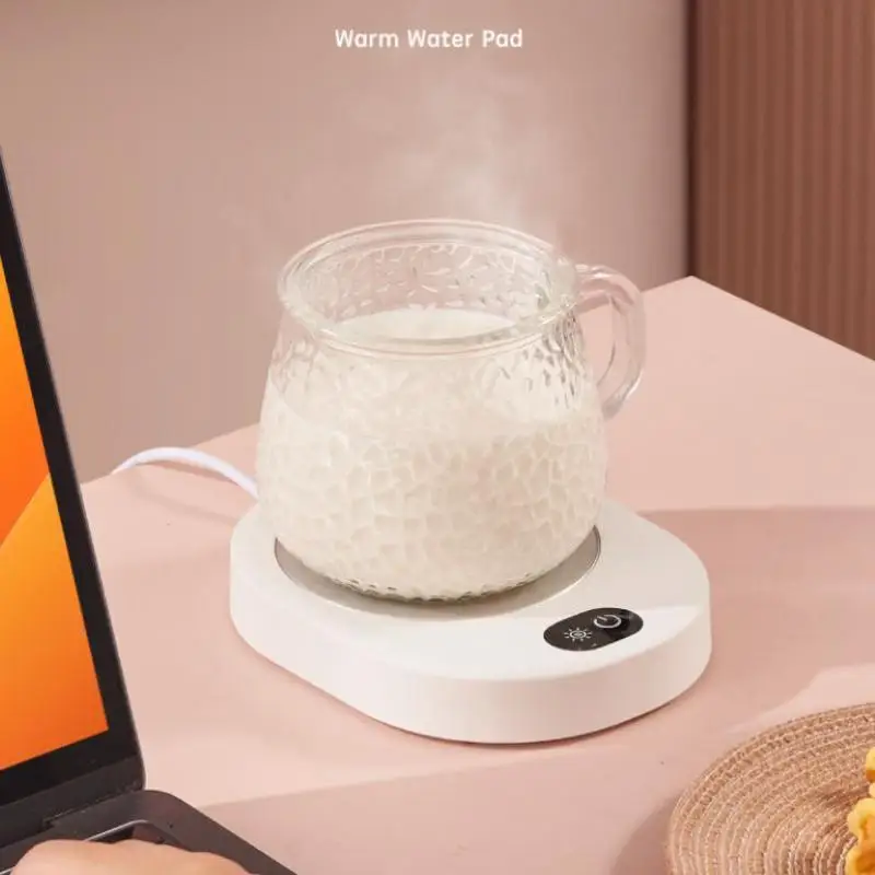 Smart Electric Thermostatic Coaster Waterproof Surface Beverage Warmer for Home Office Hot Coffee Milk Tea