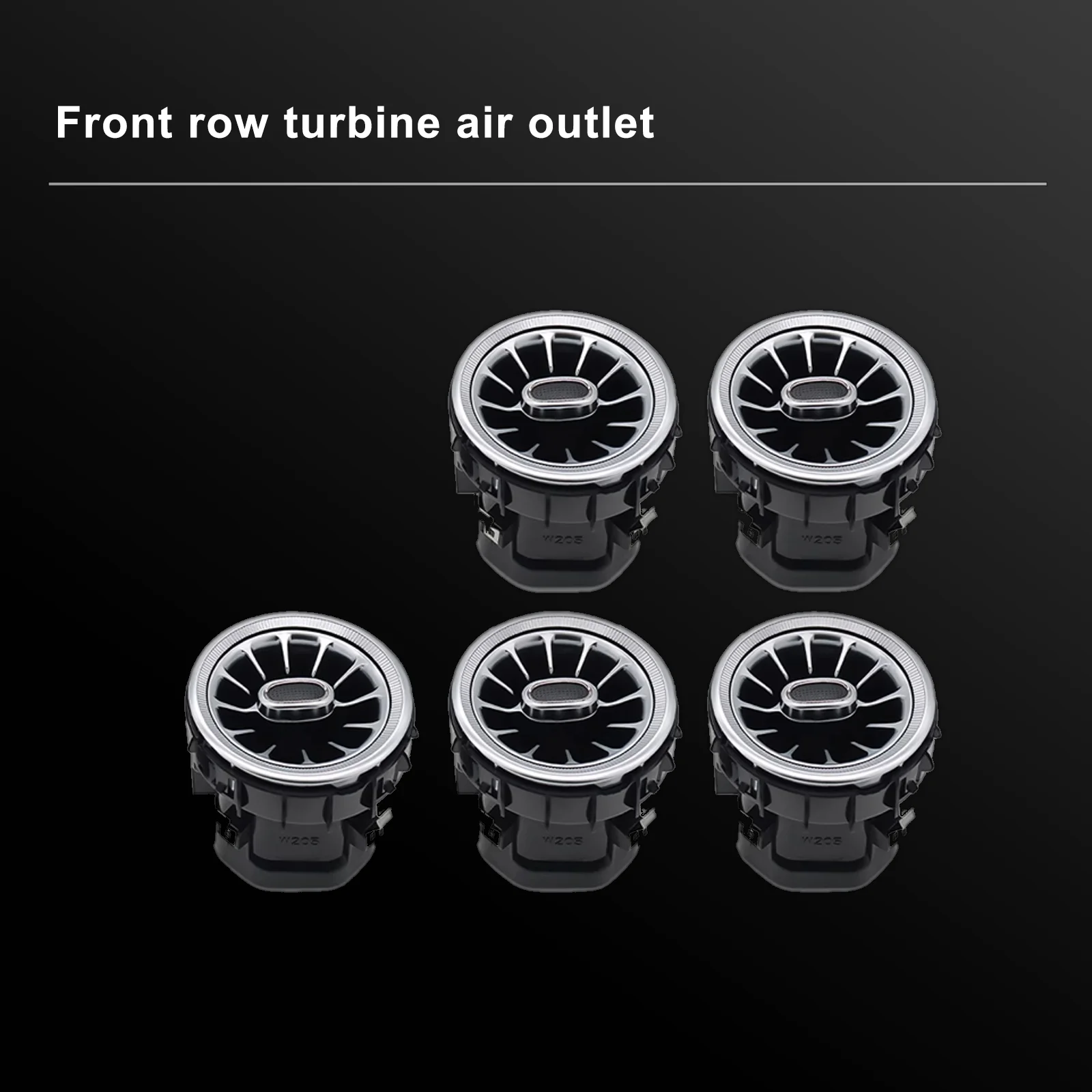 فتحات هواء توربو بإضاءة محيطة من EZoneTronics لسيارة Mercedes G/V/E/S، ترقية متوهجة OEM 1:1، مناسبة مباشرة