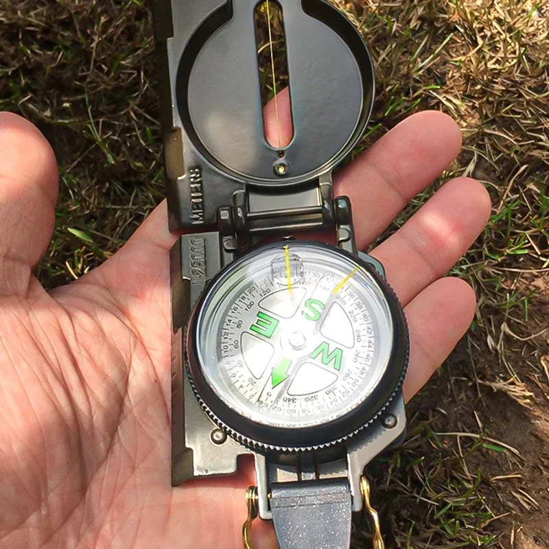 Portable Military Outdoor Survival Compass Camping Travel Compass Lost Direction Guidance Multifunctional Compass Tools