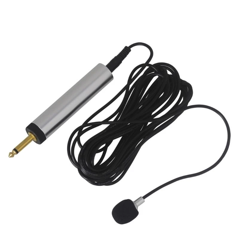 

Wire Lavalier Microphone Replacement Pickup Clip-on Musical Instrument Mic Microphone for Guitar Sax Trumpet Violin .A5KC