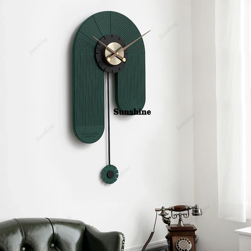Villa Minimalist Wall Watch Modern Luxury European  Alarm Table Aesthetic Bedrooms Wall Watch Design Trendy Saat Room Decoration