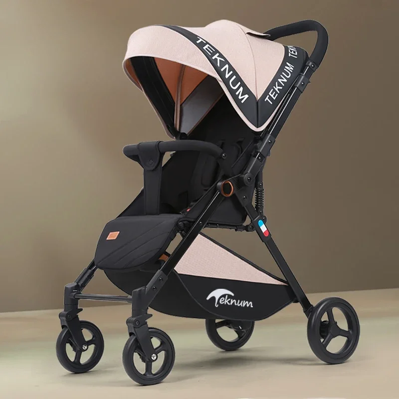 Sitting and Reclining Stroller Portable Foldable Umbrella Stroller Lightweight Baby Carriage Shock-absorbing Stroller