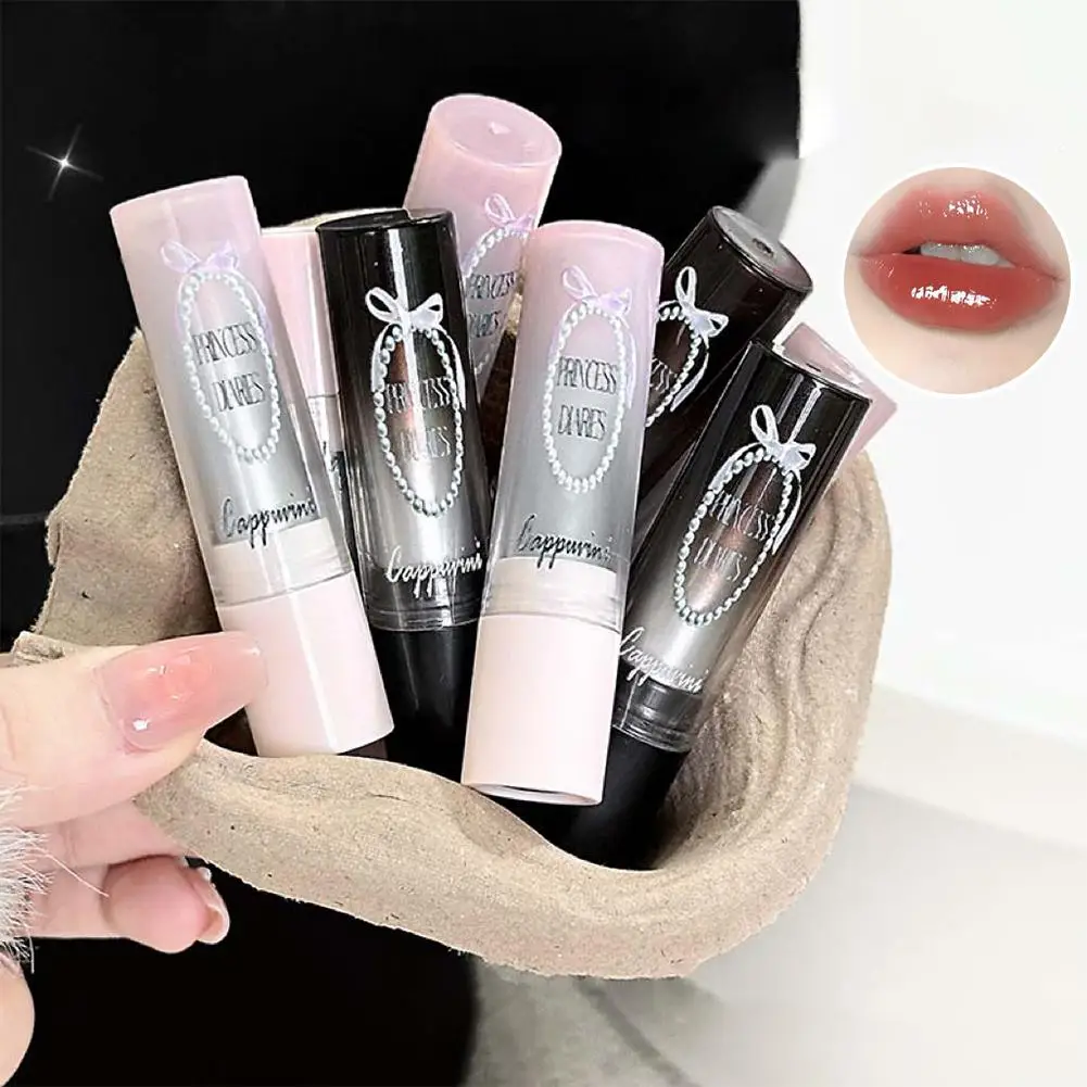 Punk Brown Mirror Water Solid Lip Gloss Lip Gloss With Moisturizing Jelly Fine Non Stick Cup Lipstick Makeup Glass Mirror S C5J9