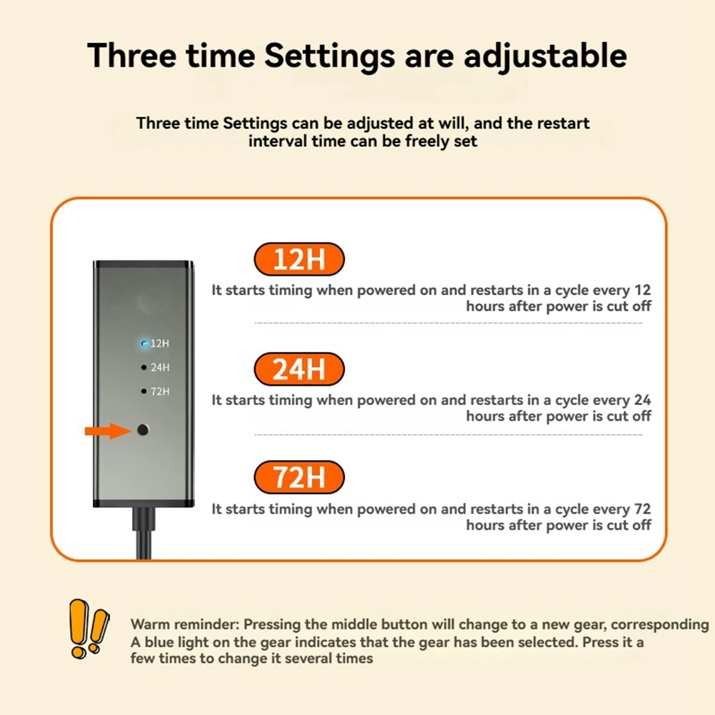 M51K-Automatic Restart Line Wifi Reset Router DC Router 2PCS 24/48/72 Hours Timed With Three Levels Of Adjustment